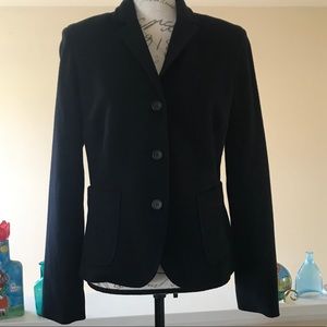 J Crew classic black wool blazer
